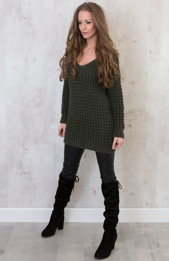 Knitted Sweater Army – shoparchief, foto 3