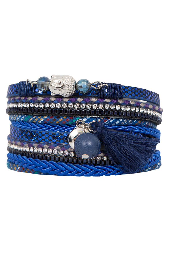 Double Wrap Bracelet Electric Blue – shoparchief