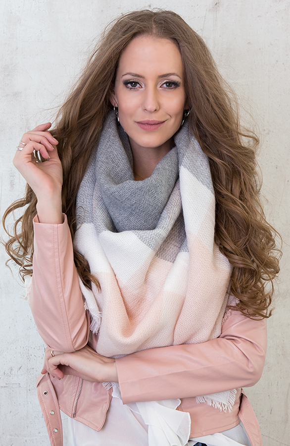 Square Soft Sjaal Pink – shoparchief, foto 5
