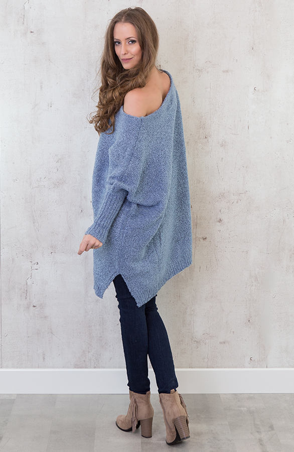 Grande Oversized Sweater Blue – shoparchief, foto 6