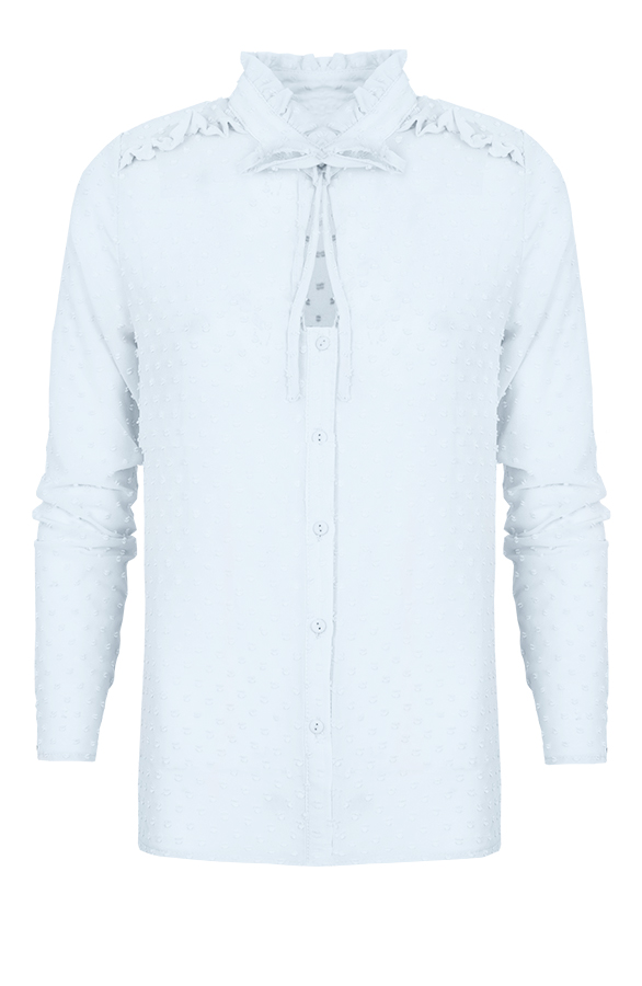 Be Mine Ruffle Blouse Baby Blue – shoparchief