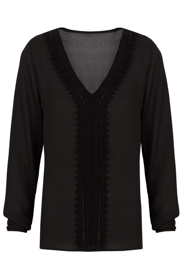 Dazzling Blouse Black – shoparchief