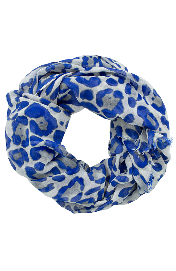 Leopard Sjaal Blue – shoparchief