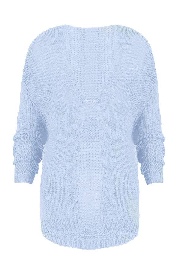 Oversized Cardigan Baby Blue – shoparchief