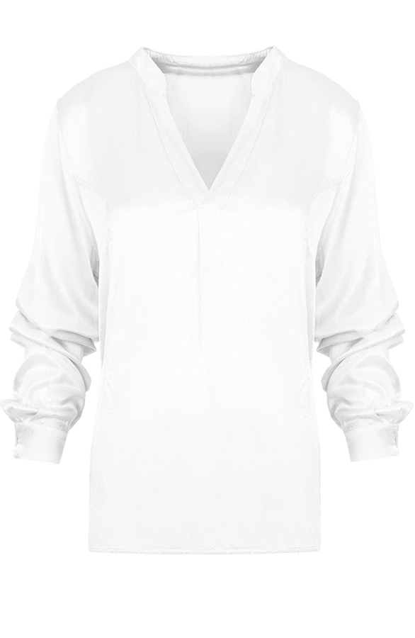 Silk Blouse White – shoparchief