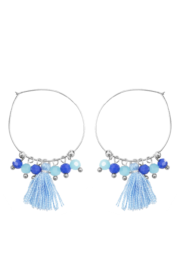 Tassel Beads Oorbellen Blue – shoparchief