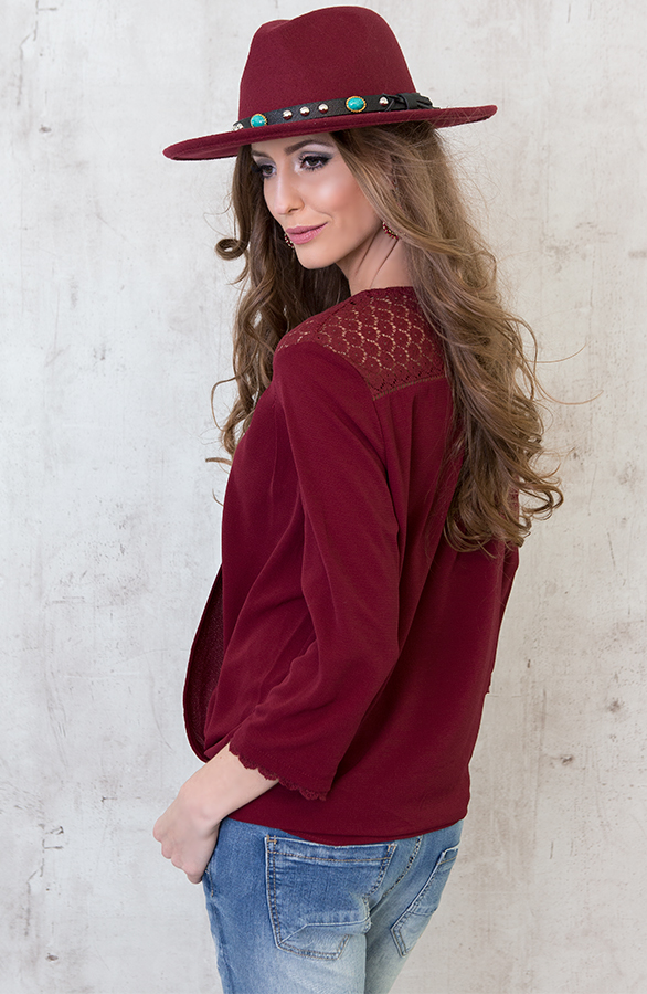 Edgy Hat Bordeaux – shoparchief, foto 7