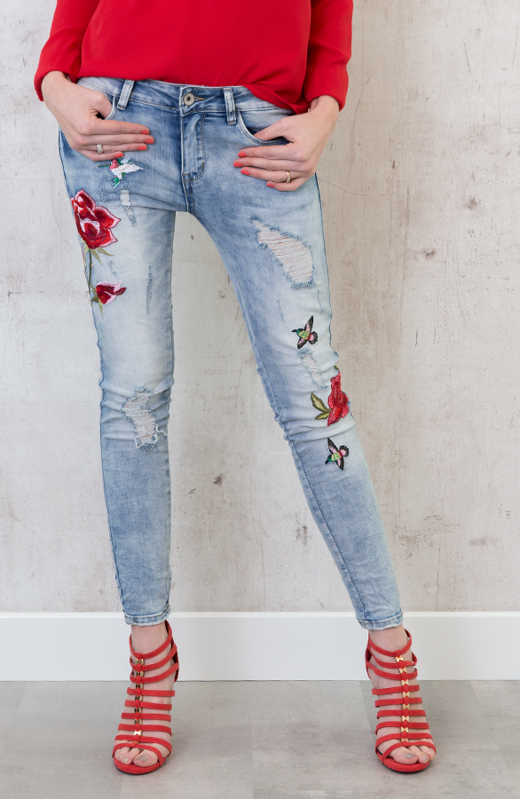 Roses Embroidery Denim – shoparchief, foto 2