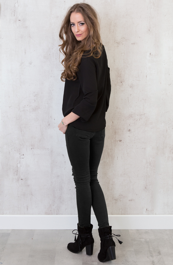 Dazzling Blouse Black – shoparchief, foto 5