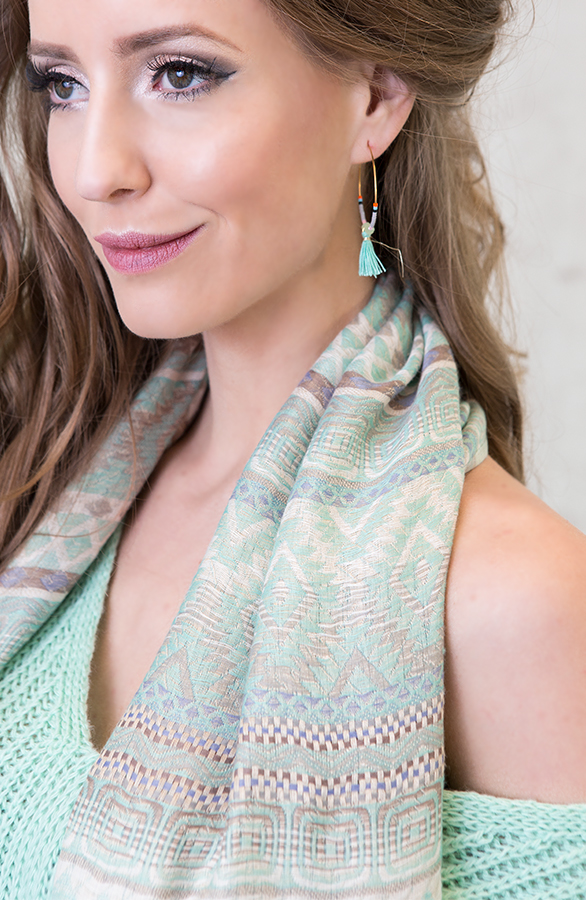 Aztec Mint Sjaal – shoparchief, foto 3