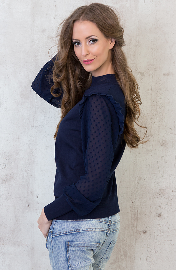 Be Mine Sweater Navy – shoparchief, foto 4