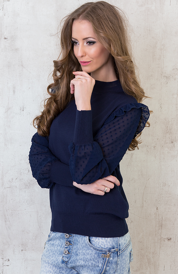 Be Mine Sweater Navy – shoparchief, foto 5
