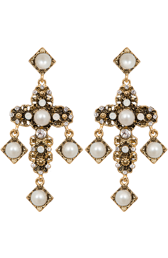 Cross Oorbellen Trend Gold – shoparchief