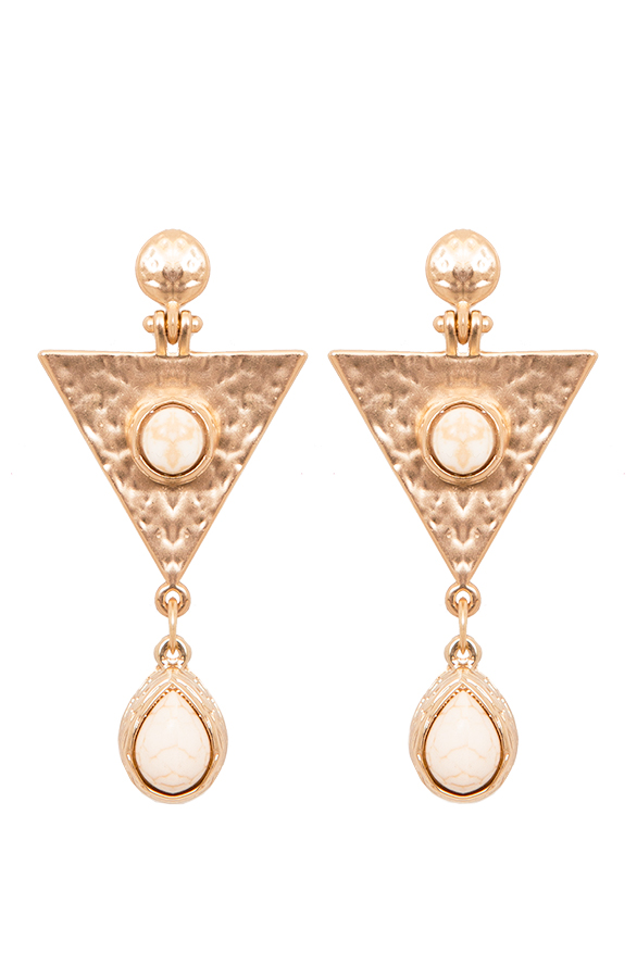 Egyptian Triangle Oorbellen Gold – shoparchief