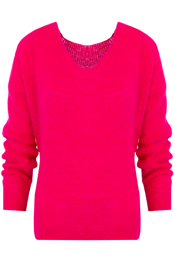 Fluffy Sweater Fuchsia – shoparchief