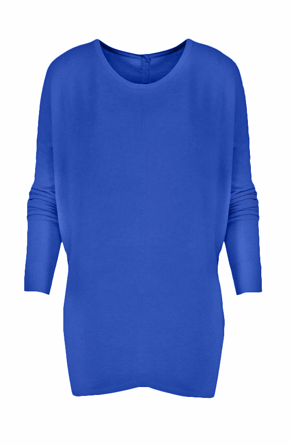 Loose Soft Sweater Kobalt – shoparchief