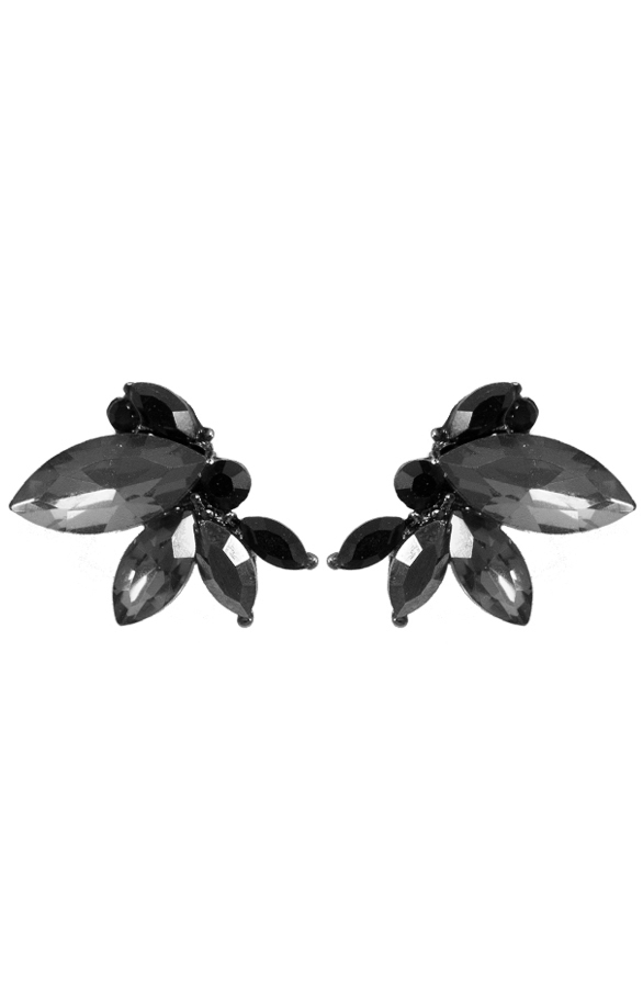 Luxury Stone Oorbellen Black – shoparchief
