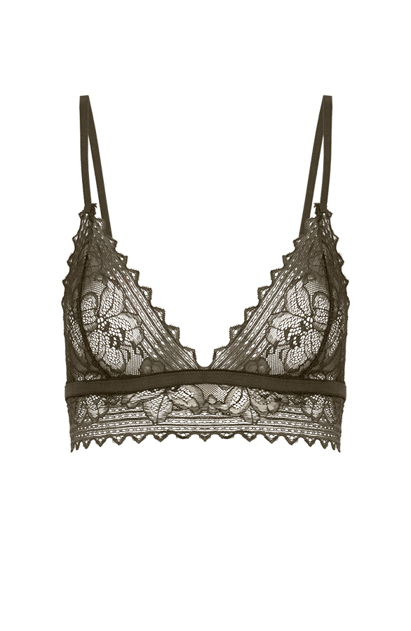 Romantic Lace bralette Army – shoparchief