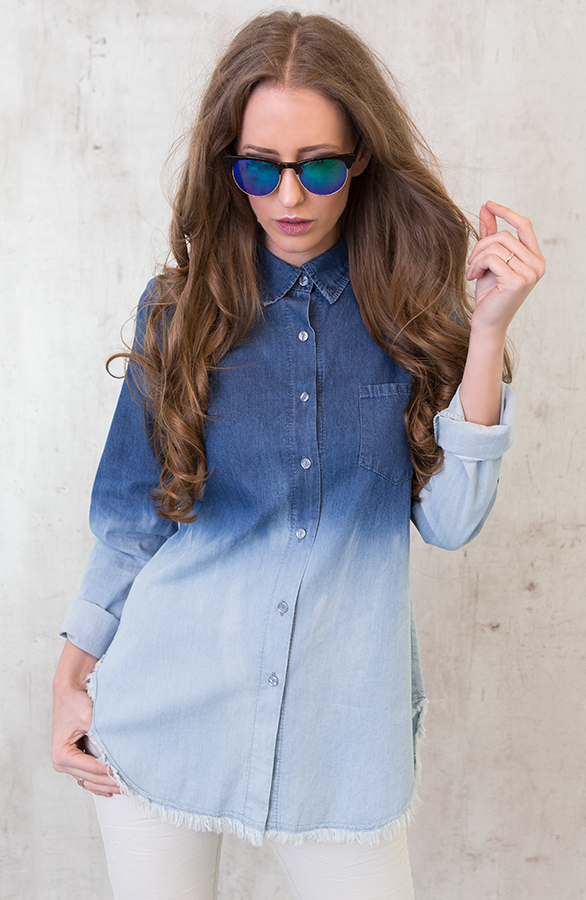 Denim Ombre Blouse – shoparchief, foto 5