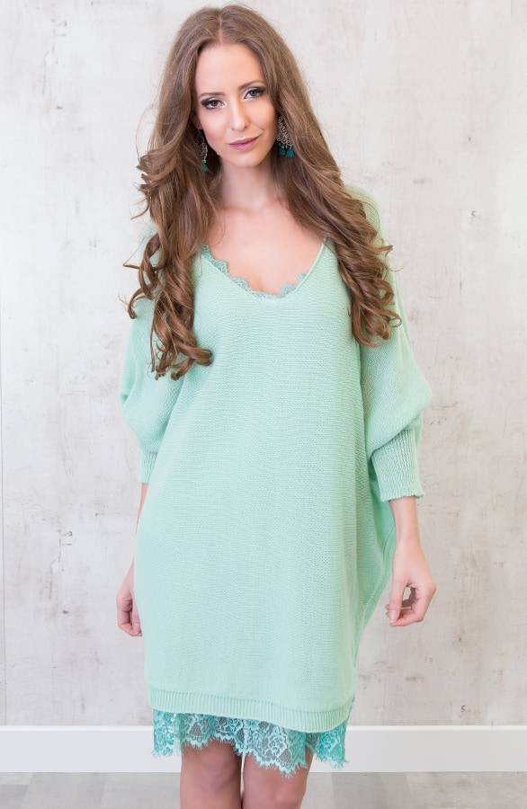 Oversized Large Tuniek Mint – shoparchief, foto 2