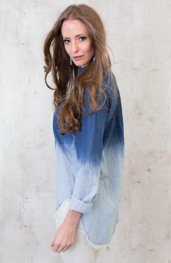 Denim Ombre Blouse – shoparchief, foto 4