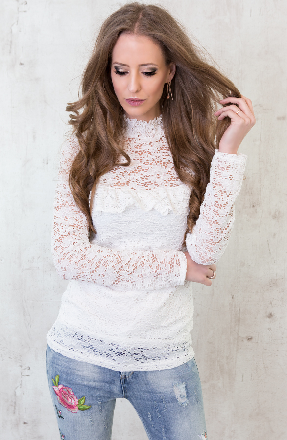 Chain Oorbellen Open Star Rose – shoparchief, foto 3