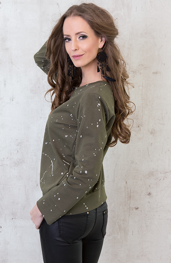 Painted Sweater Green – shoparchief, foto 4