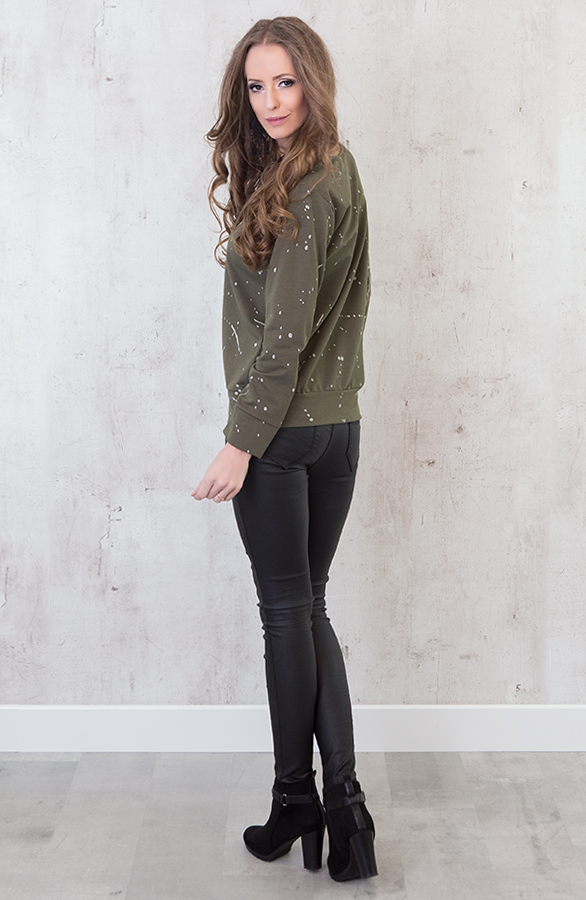 Painted Sweater Green – shoparchief, foto 6