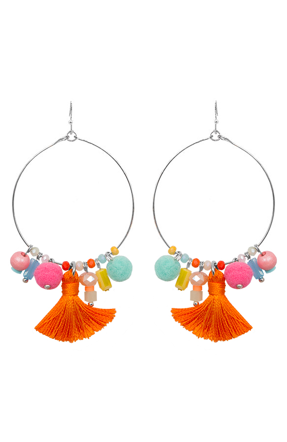 Luxury Beads Earrings Coral – shoparchief