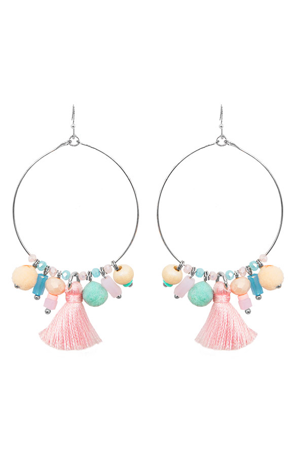 Luxury Beads Earrings Peach – shoparchief