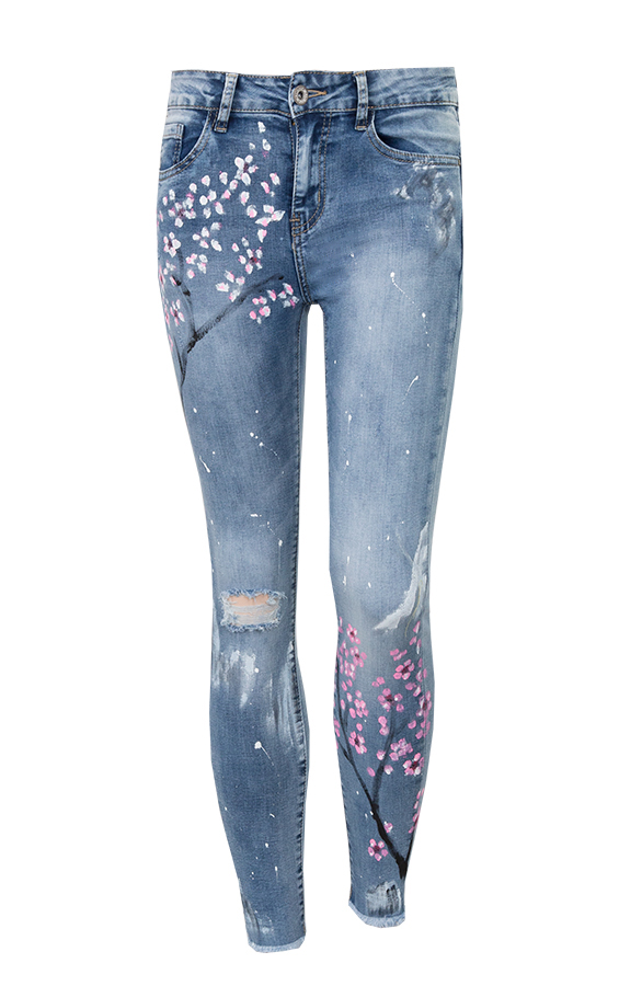 Painted Blossom Jeans Exclusive – shoparchief