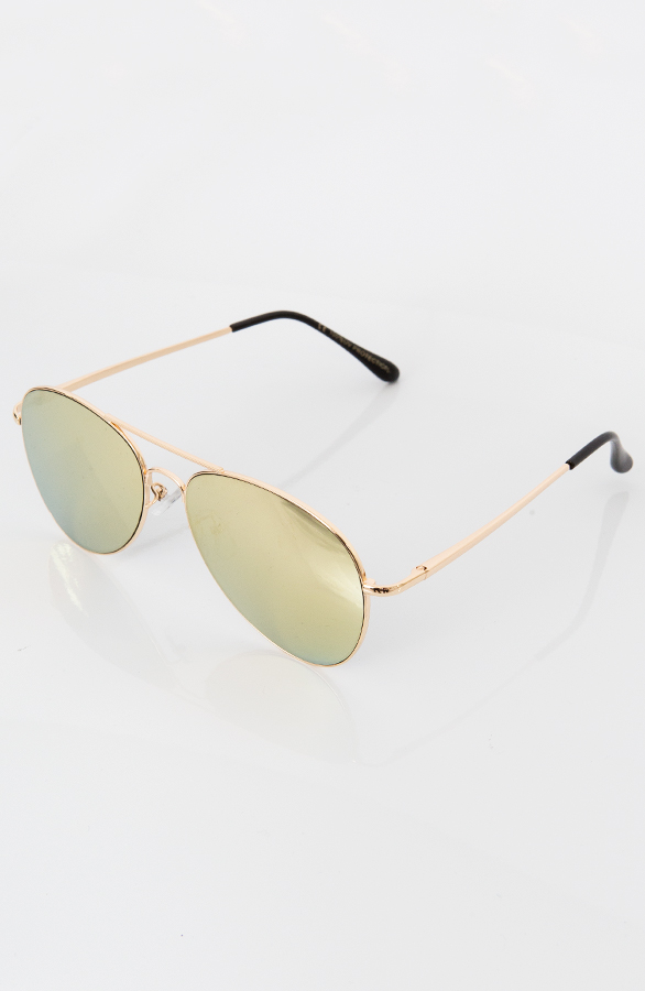 Aviator Zonnebril Goud – shoparchief, foto 4