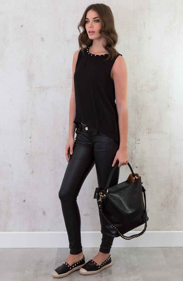 Slangenprint Tas Zwart – shoparchief, foto 3