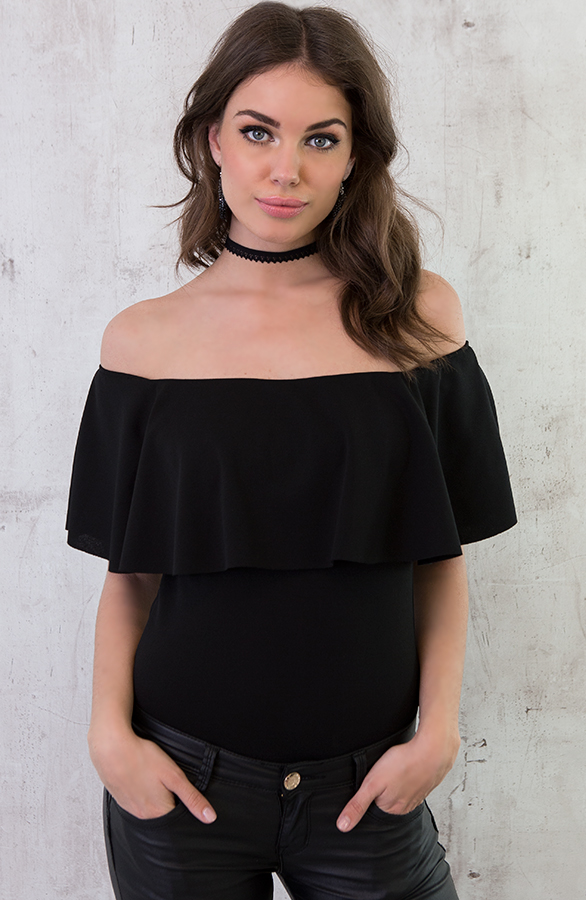 Bohemian Ruches Body Zwart – shoparchief, foto 3