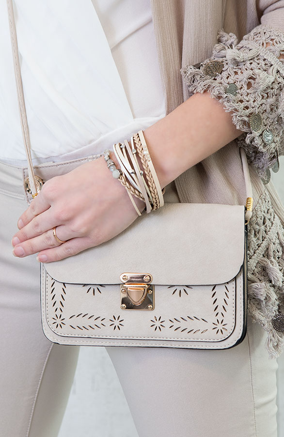Double Wrap Bracelet Creamy – shoparchief, foto 7