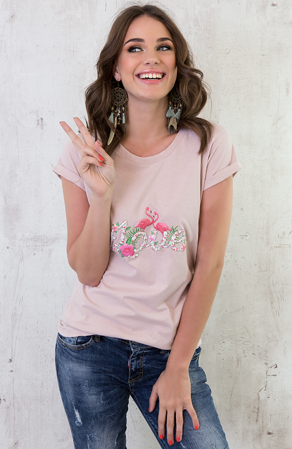 Flamingo Love It Shirt Roze – shoparchief, foto 2