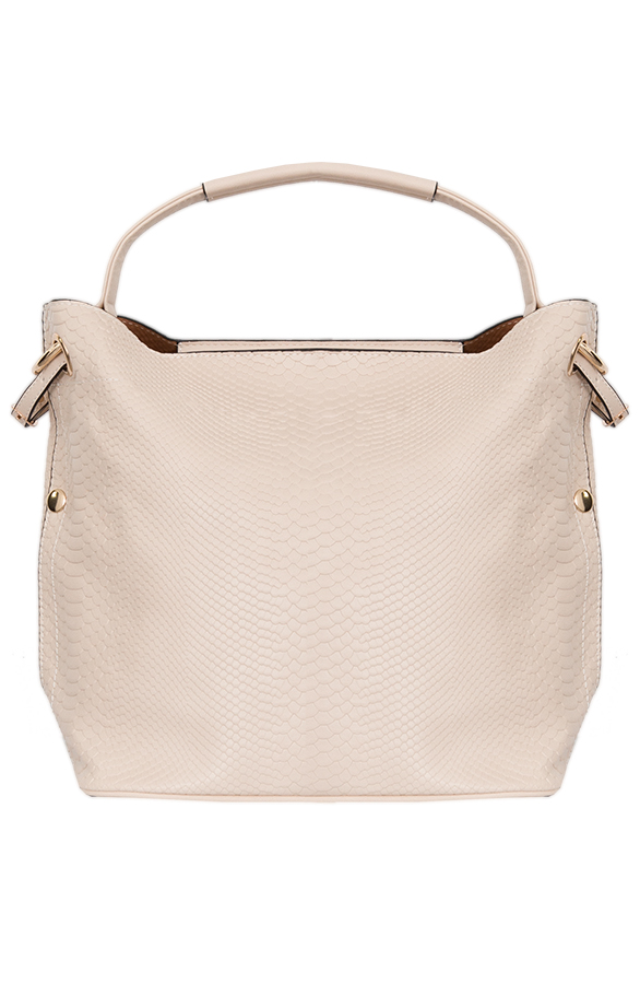 Slangenprint Tas Beige – shoparchief