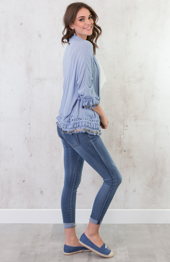 Coins Cardigan 2.0 Ice Blue – shoparchief, foto 4