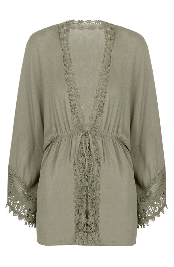 All About Lace Cardigan Army – shoparchief