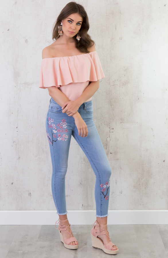 Bohemian Ruches Body Roze – shoparchief, foto 5
