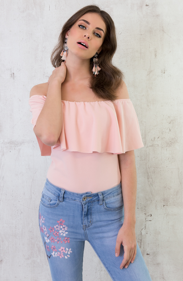 Bohemian Ruches Body Roze – shoparchief, foto 6