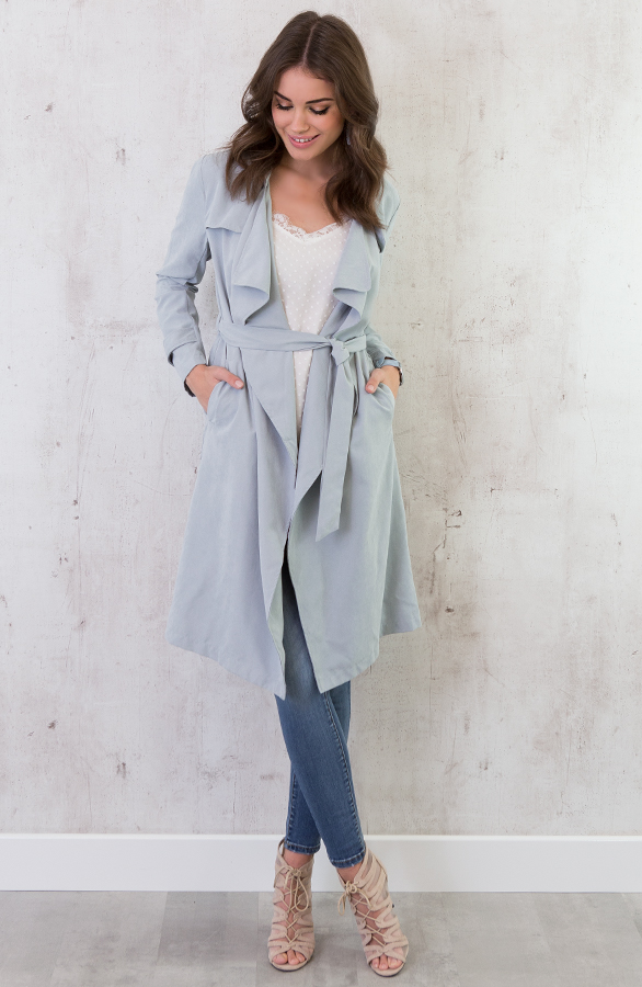 Safari Trenchcoat 2.0 Ice Blue – shoparchief, foto 7