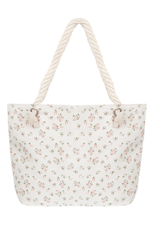 Flowerly Shopper Bag Creme – shoparchief