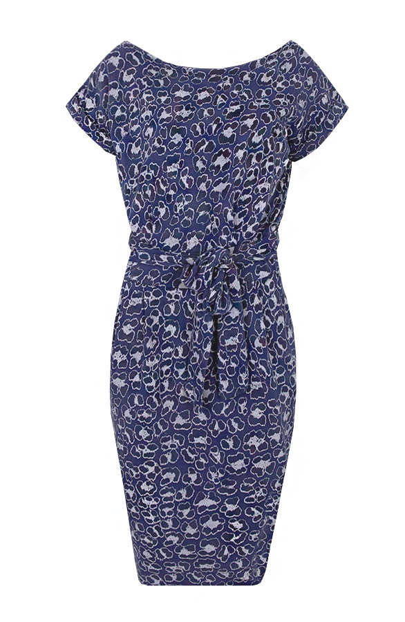 Leopard Jurk Blauw – shoparchief