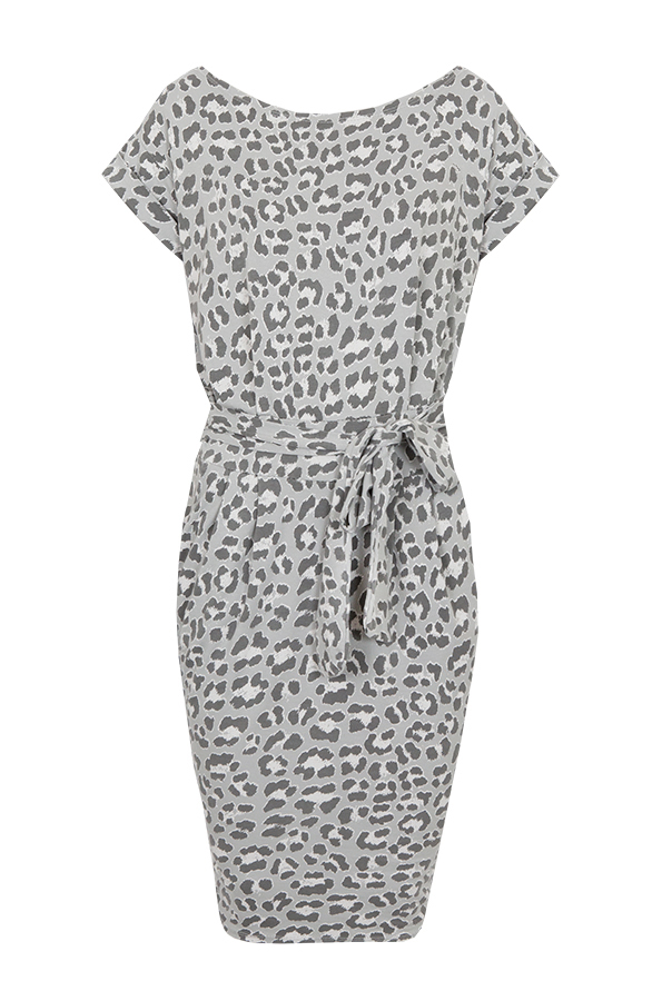 Leopard Jurk Grijs – shoparchief