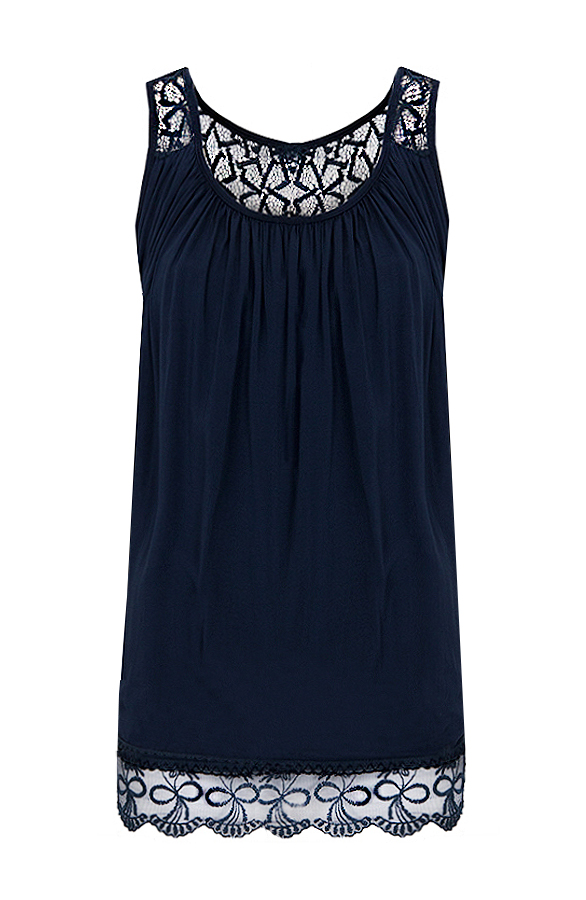 Luxury Lace Top Marine – shoparchief