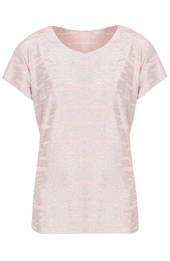 Metallic Top Champagne Pink – shoparchief