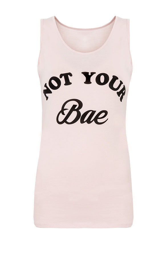 Not Your Bae Top Roze – shoparchief