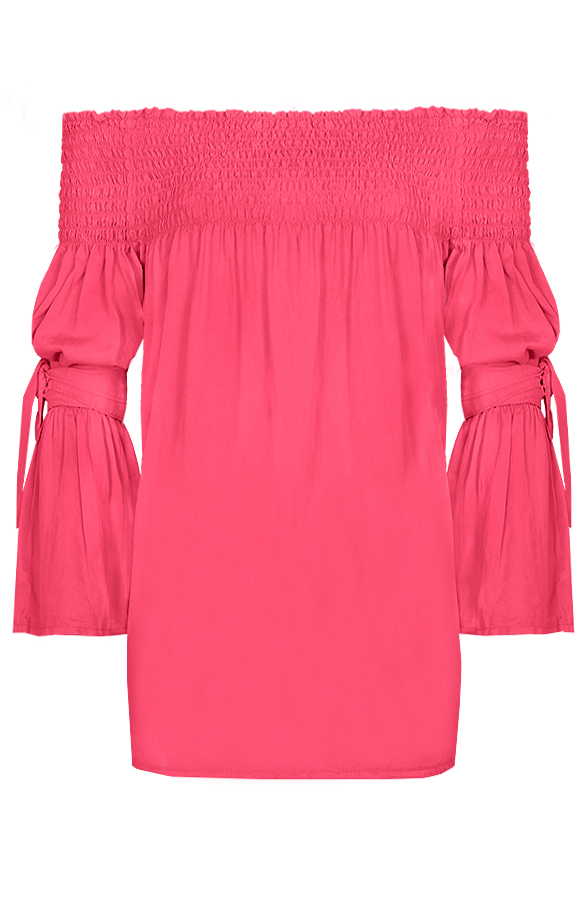 Off Shoulder Tuniek Koraal – shoparchief