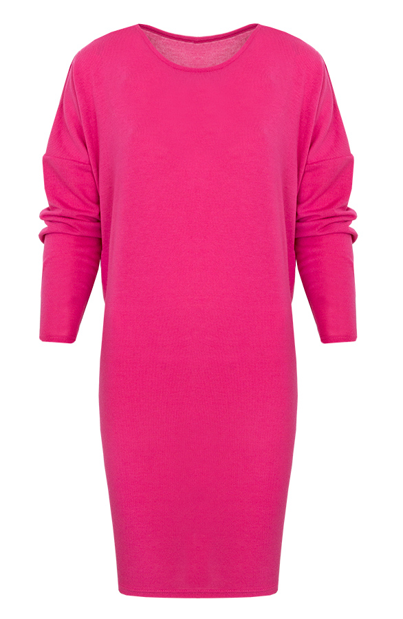 Oversized Tuniek Jurk Fuchsia – shoparchief